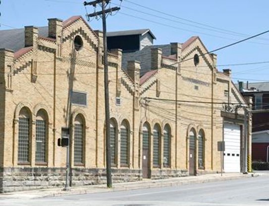 Hoganas-Former Moxham Bus Barns structures.